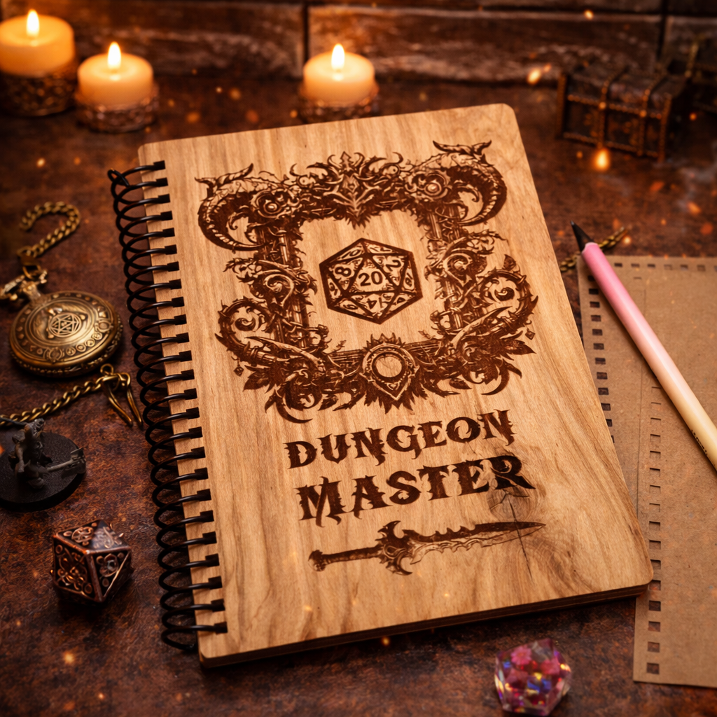 Fantasy RPG Notebook: Game Session Journal, DnD Gift.