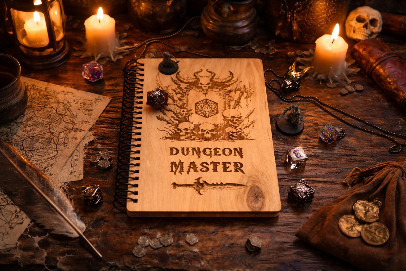 Fantasy RPG Notebook: Game Session Journal, DnD Gift.