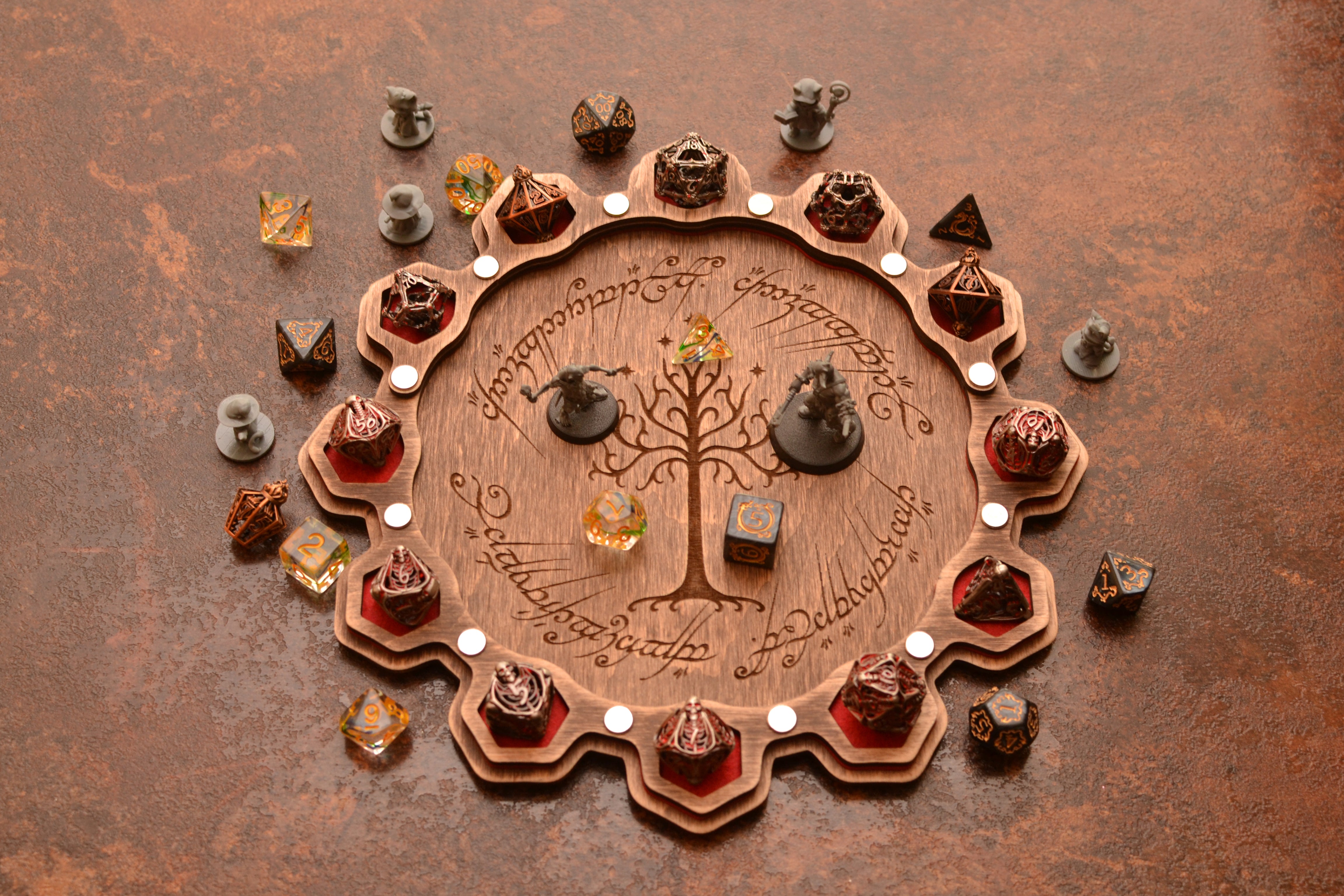 Customizable Dungeons & Dragons Dice Tray – Keep Your Dice Secure in Style