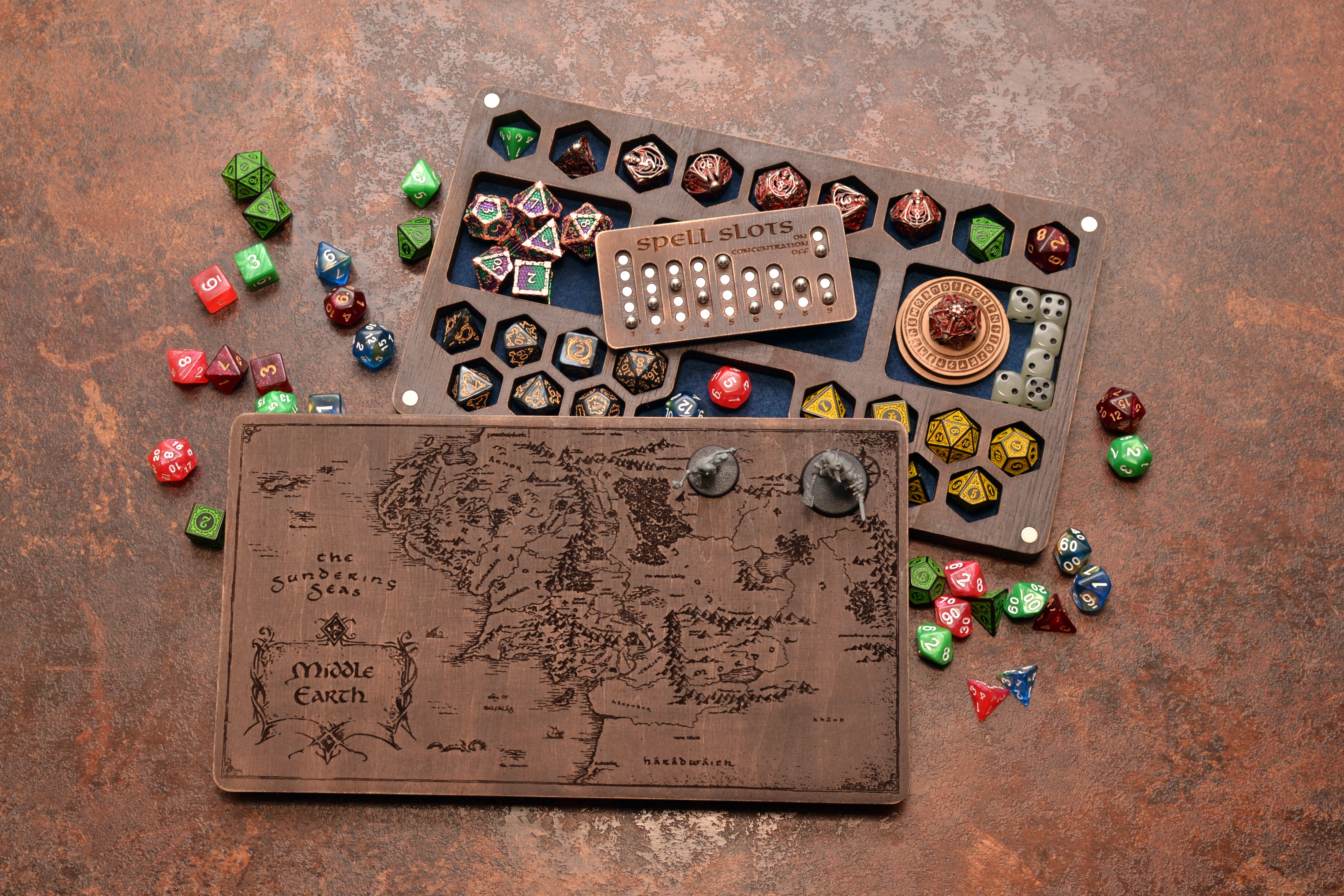 Personalized Dungeons and Dragons Dice Box with Magnetic Tracker