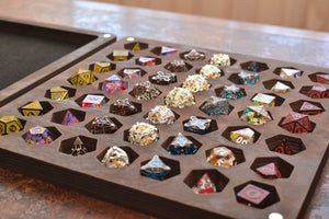 Dungeons and Dragons. DnD. Dice holder 7 set, Personalized Dice Box. Custom dice tray. Wood Dice Storage.