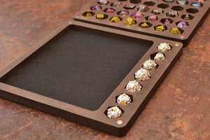 Dungeons and Dragons. DnD. Dice holder 7 set, Personalized Dice Box. Custom dice tray. Wood Dice Storage.