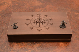 Dungeons and Dragons. DnD box and tray. Personalized dice box. Tablet box + Magnetic Spell Slot Tracker. Dice holder.