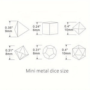 Wooden box for Mini Metal Dice Set. Dice Box Dungeons & Dragons. Mini Dice Collectors Case. DnD gifts ideas.