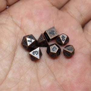 Wooden box for Mini Metal Dice Set. Dice Box Dungeons & Dragons. Mini Dice Collectors Case. DnD gifts ideas.