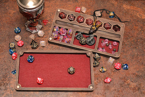 Dungeons and Dragons. DnD Dice Box . Wood Dice Storage. Separate cells for expensive or metal stones. Magnetic Spell Slot Tracker.