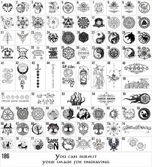 Dungeons and Dragons. D&D Dice Tray and Dice Holder - Wooden Tablet Box with Magnetic Spell Slot Tracker.