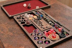 Personalized dice box. + Magnetic Spell Slot Tracker