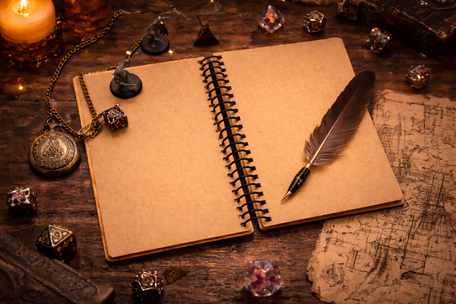 Fantasy RPG Notebook: Game Session Journal, DnD Gift.