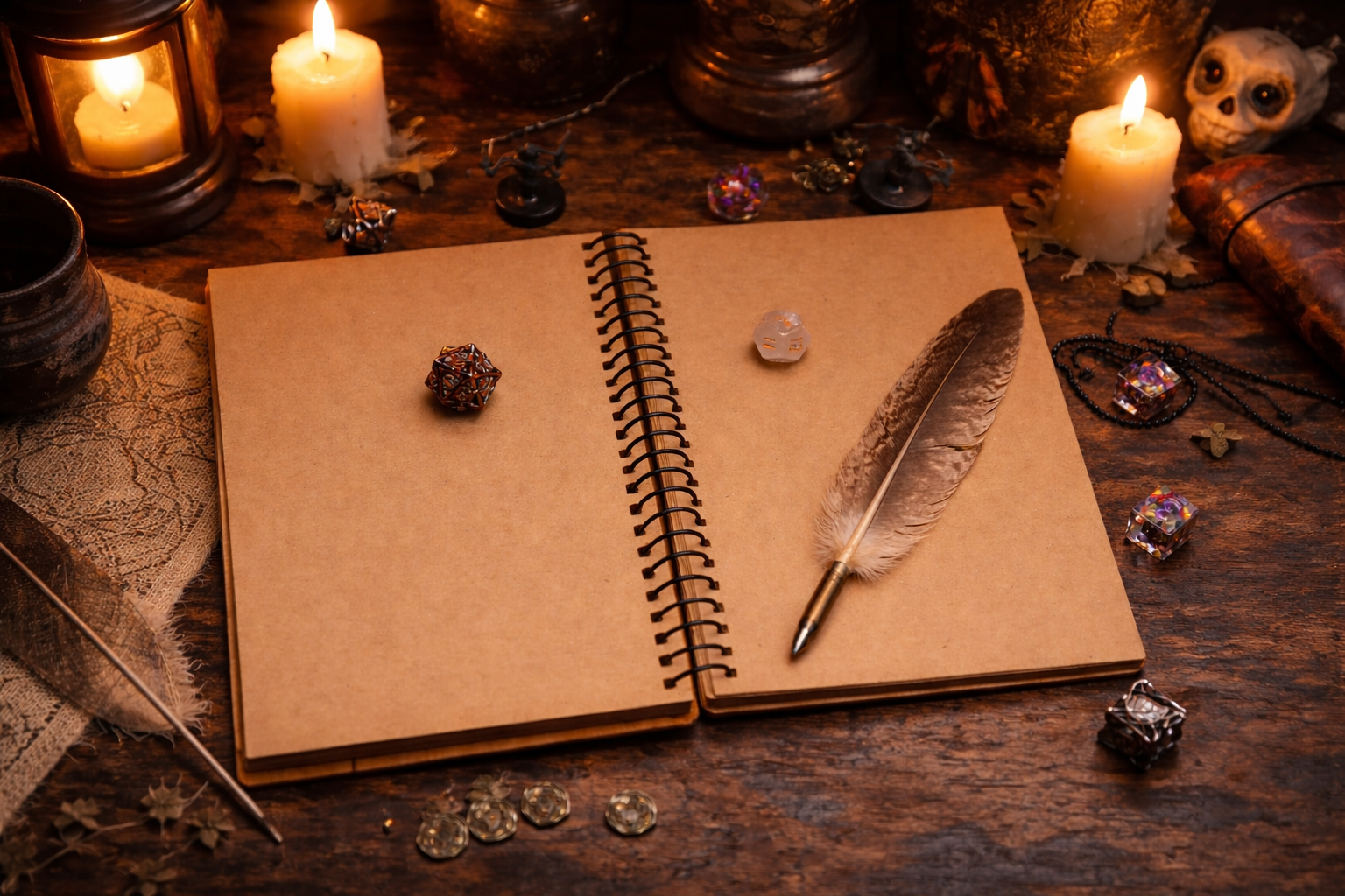 Fantasy RPG Notebook: Game Session Journal, DnD Gift.