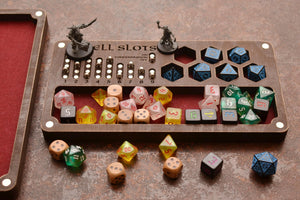 Dice tray. Personalized Box. Magnetic Spell Slot Tracker.