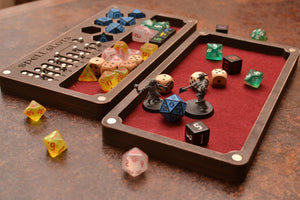Dice tray. Personalized Box. Magnetic Spell Slot Tracker.